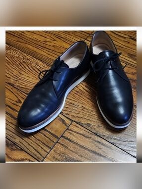 Tod’s Black Leather Oxford Lace-Up Shoes Women’s EU 40 | Made in Italy